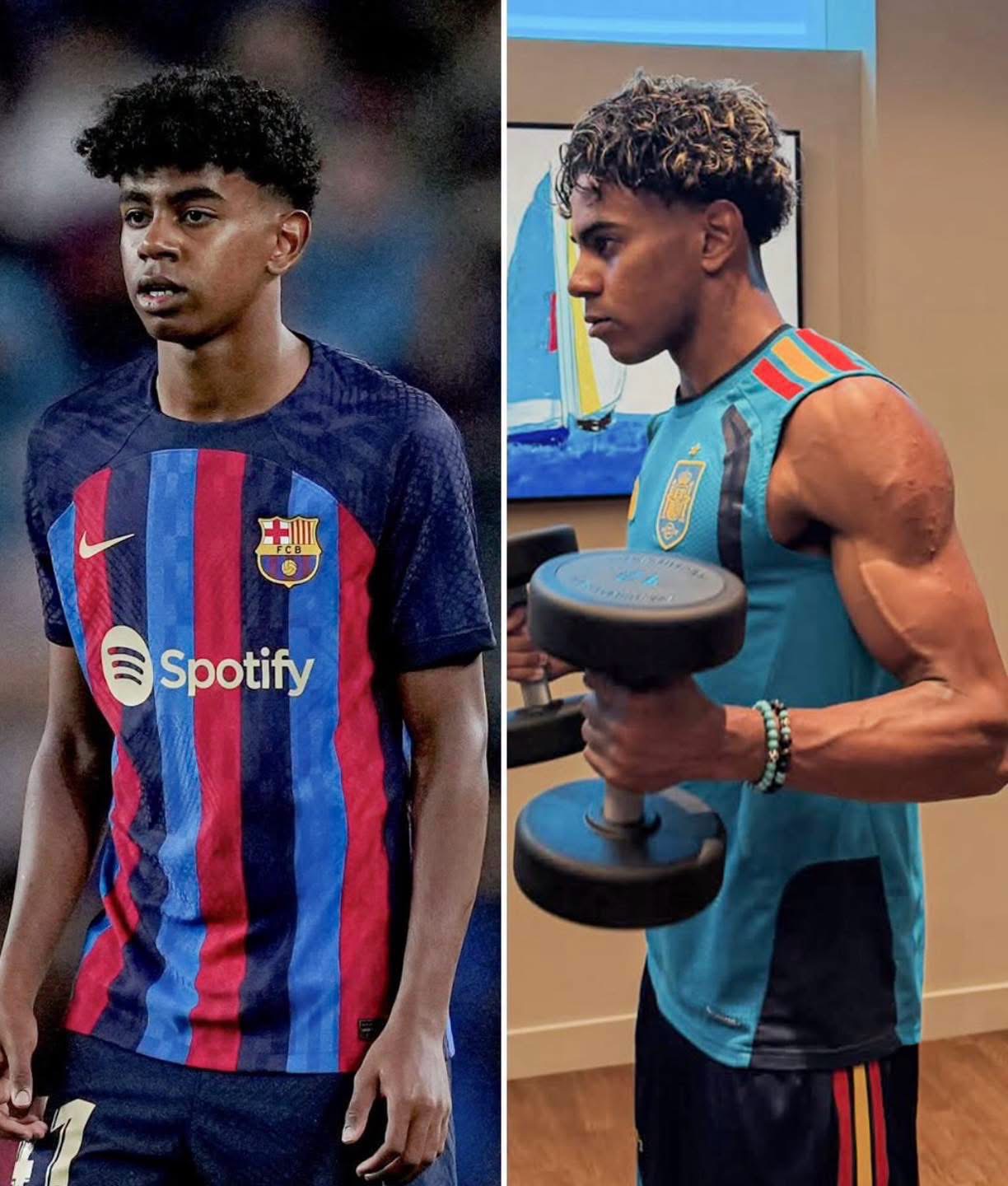 Lamine Yamal’s Physical Transformation Impresses as Barcelona Star Steps Up Training